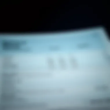 Visual representation of a balance sheet