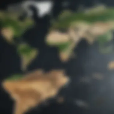 Global Income Distribution Landscape Map showing global income distribution disparities
