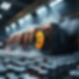 Conceptual representation of cryptocurrency mining pools