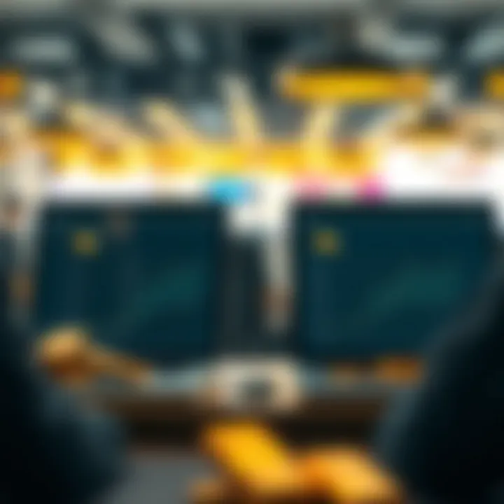 Online vs Traditional Gold Buying Illustration comparing online and traditional gold buying methods