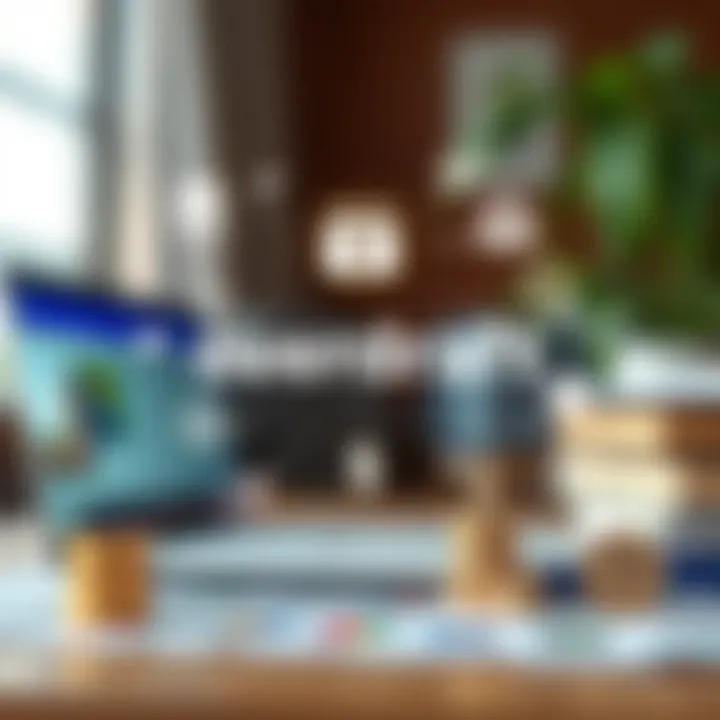 The concept of overdraft illustrated through financial icons