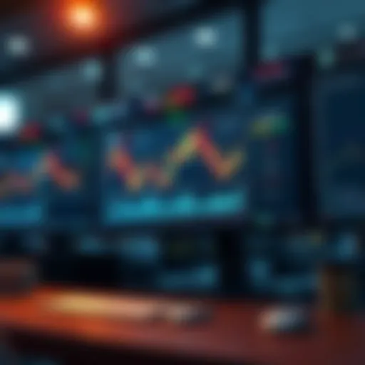 Stock Market Trading Concepts Illustration of stock market trading concepts