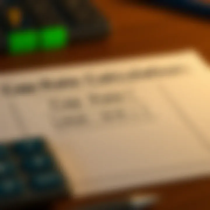 Calculation formula for capitalization rate