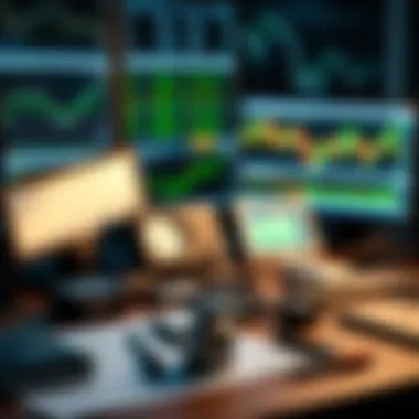 A diverse set of trading tools on a desk