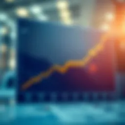 Graph depicting the growth of retained earnings over time