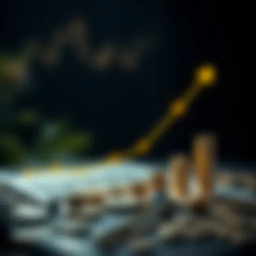 Conceptual illustration of startup growth and funding stages