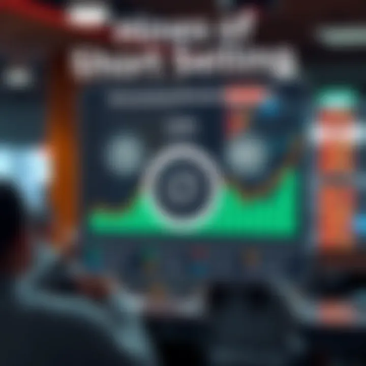 Mechanics of Short Selling Infographic showing the mechanics of short selling