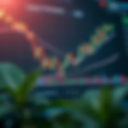 Conceptual illustration of support and resistance levels in trading charts