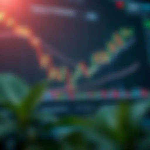 Conceptual illustration of support and resistance levels in trading charts