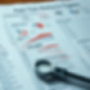 An intricate chart showcasing different types of tax returns.