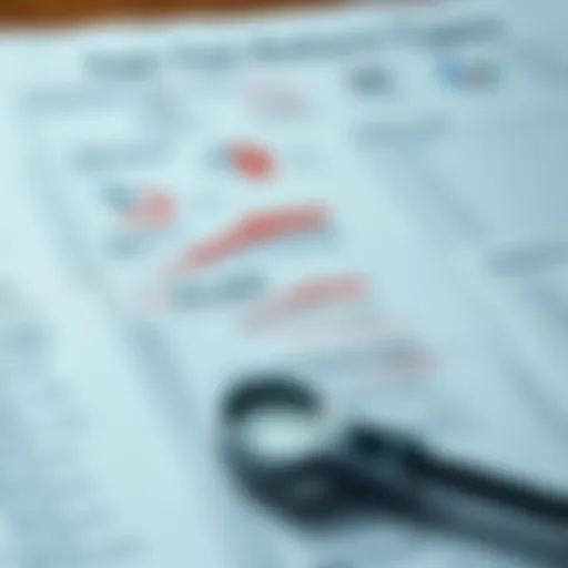 An intricate chart showcasing different types of tax returns.
