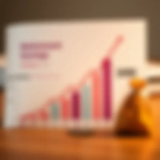 A graph illustrating retirement savings growth
