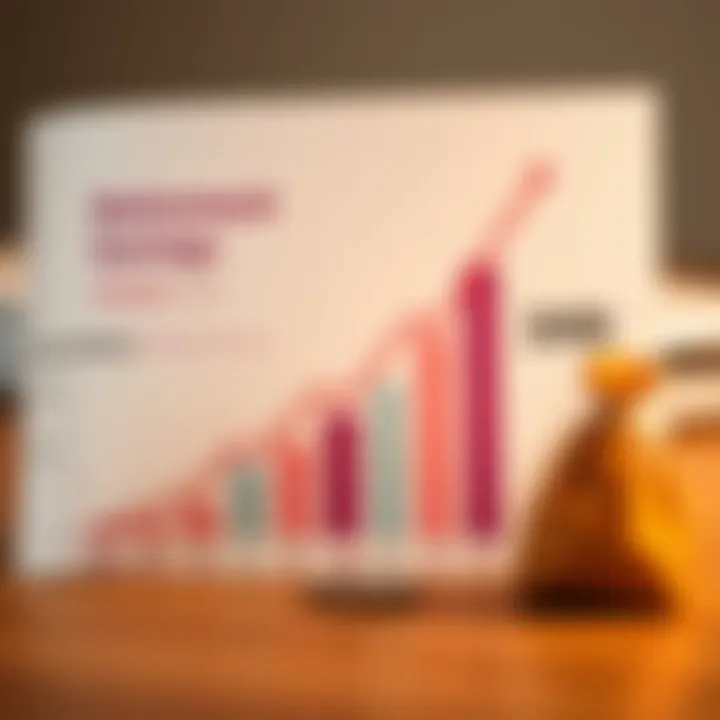 A graph illustrating retirement savings growth