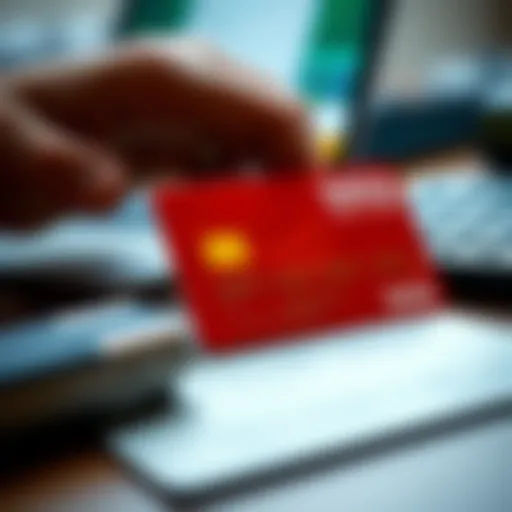 Illustration of credit card transactions