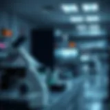 Innovative biotech research lab environment