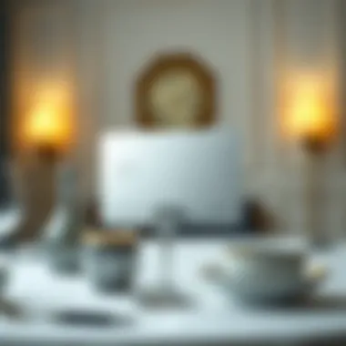 Premium Lifestyle Representation An elegant table setting representing premium lifestyle and finances.