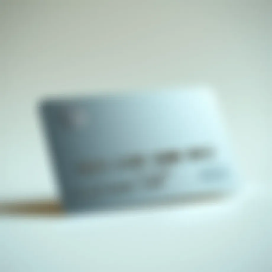 A close-up of a luxurious platinum credit card against a soft background.