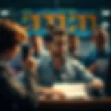 Types of Broker Traders An illustration depicting various types of broker traders