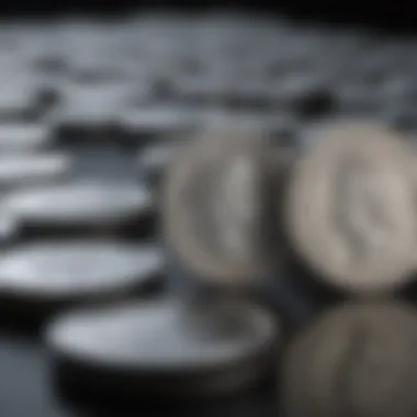 Silver Coins: Gleaming Investment Opportunities Silver coins reflecting light illustrating investment potential