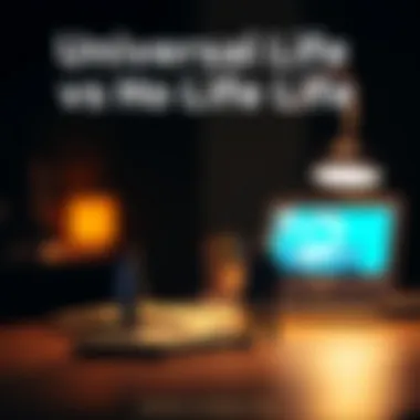 Comparison of universal life and whole life insurance policies