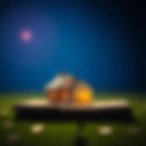 Conceptual illustration of IRA funds being allocated for home purchase