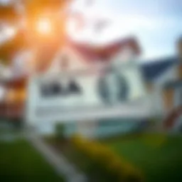 Illustration of IRA funds being allocated for real estate investment